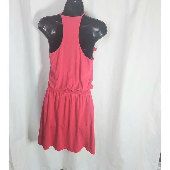 Express halter smocked waist mini dress pink size small - Picture 2 of 5